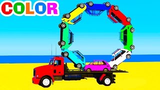 Learn colors with truck and cars for kids numberscolor spiderman
cartoon in learning video