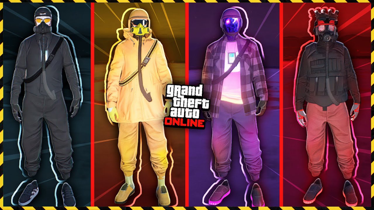 GTA 5 ONLINE - 4 TRAJES TRYHARD, FEITO NA SESSÃO PÚBLICA COM CALÇA MEIA ...