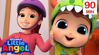 Rollerblade Song! 🛼 |  Little Angel 😇 | 🔤 Subtitled Sing Along Songs 🔤 | Cartoons For Kids