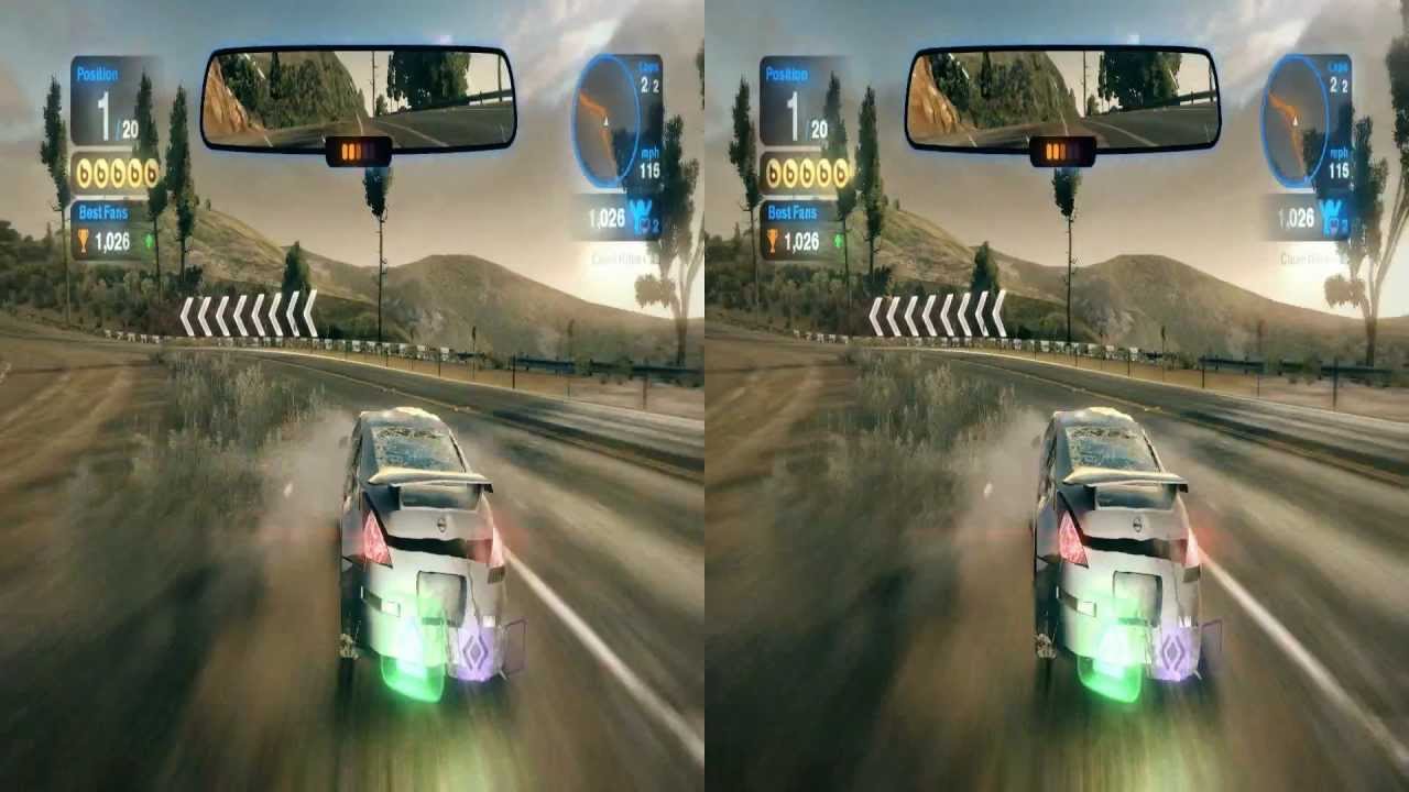 Blur Racing Game 3d Stereoscopic Video Capture in Full HD - YouTube