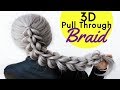 How To: 3D Pull-Through Braid | Easy Braid Hairstyle | Easy and fast hairstyles with braids 2019