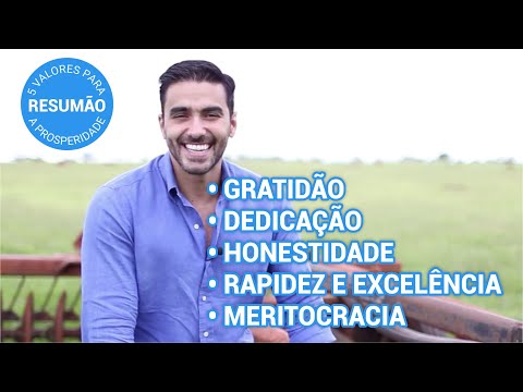Resumão: 5 Valores para a Prosperidade.