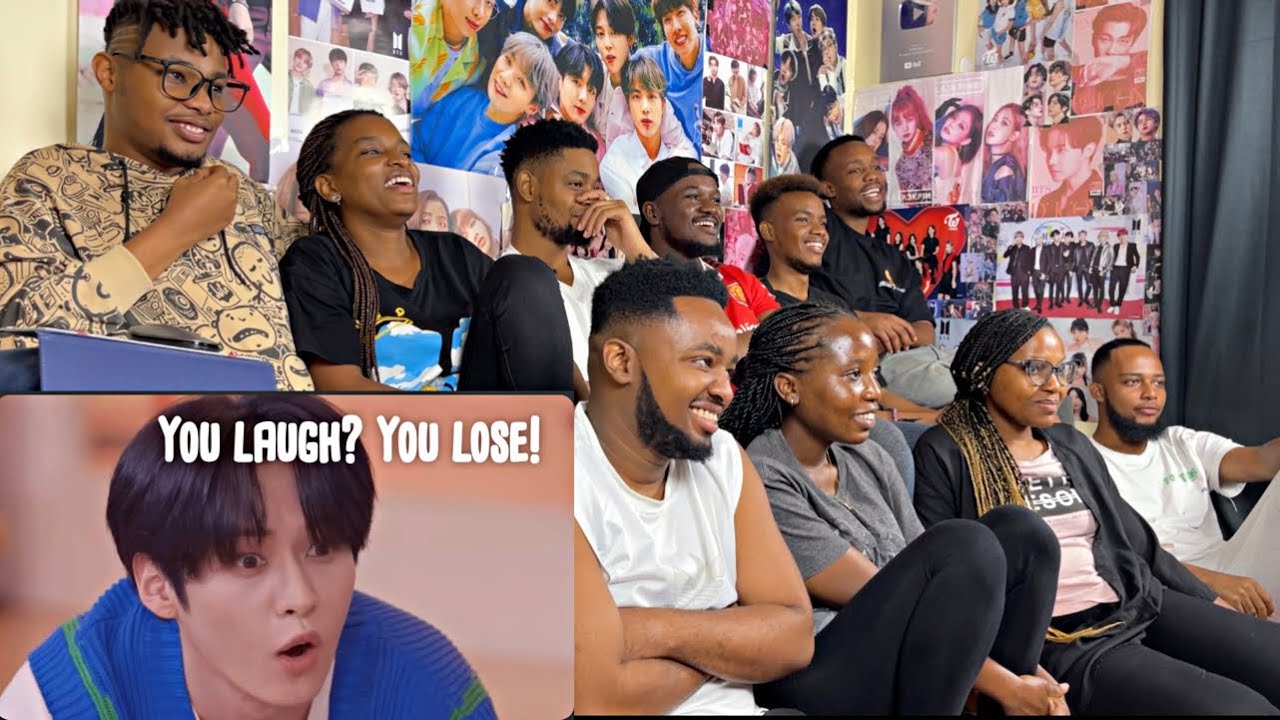 Kpop Youtubers collab and do a Stray Kids You laugh? You lose! Challenge #3 for the First time !!