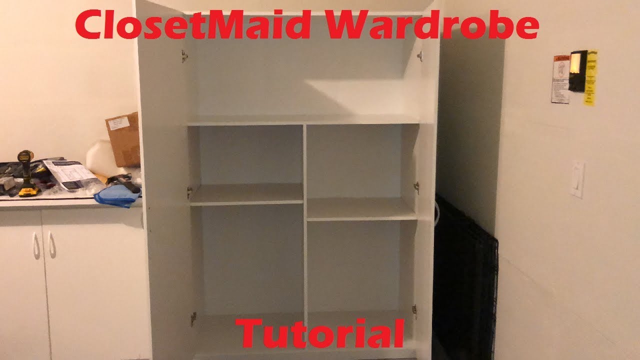 Tutorial Closetmaid Wardrobe Storage Cabinet Youtube