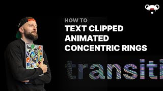 Animated Concentric Rings Clipped to Text with JavaScript Canvas and One Magic Property ✨