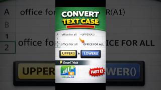 Convert Text to UPPERCASE &amp; lowercase in Excel | Excel Nepali | Part 12 | OfficeForAll
