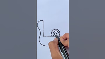 How to draw a Snails in using alphabet |#shorts #shortvideo #youtubeshort #drawing #snail #short