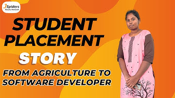 STUDENT PLACEMENT JOURNEY AS A JUNIOR SOFTWARE ENGINEER FROM JSPIDERS RAJAJINAGAR