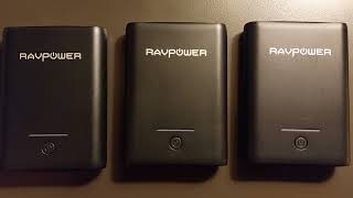 RAVPOWER RP-PB005 PORTABLE POWER SUPPLY'S.