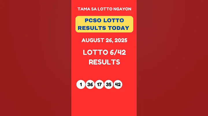 LOTTO 6/42 DRAW RESULTS TODAY AUGUST 26, 2025