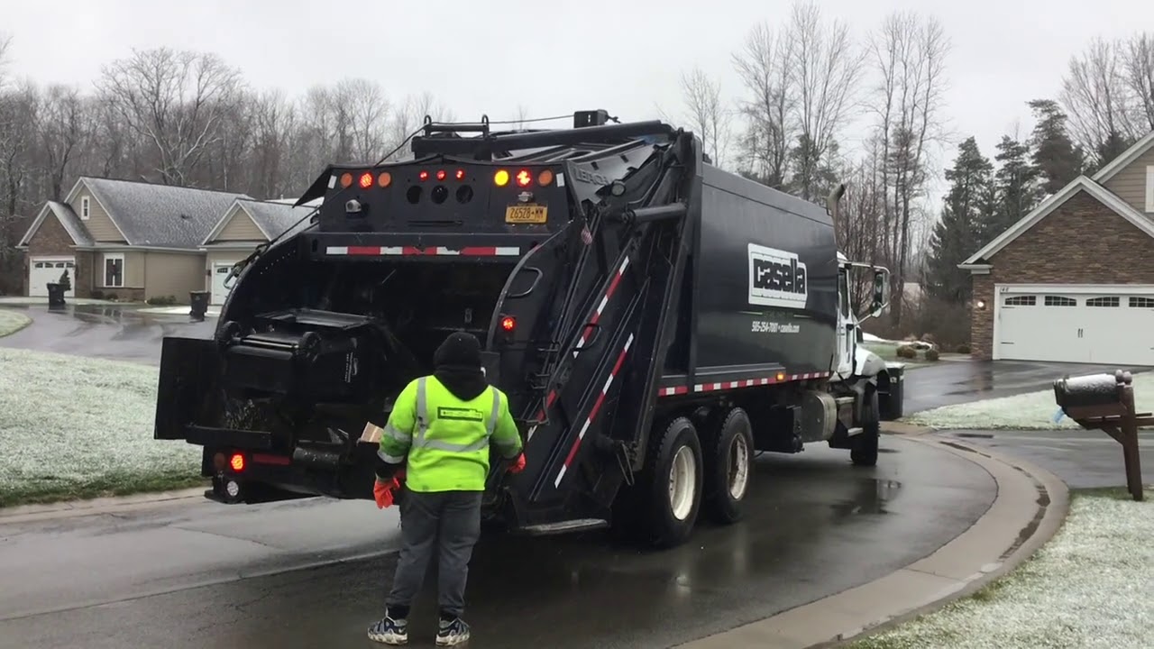 Casella Waste Systems Mack Granite Leach Rear Loader Garbage Truck on ...