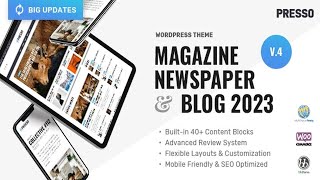 PRESSO - Modern Magazine / Newspaper / Viral Theme Free Download