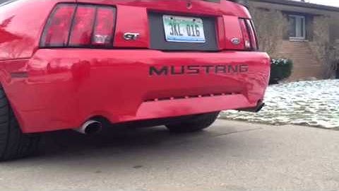03 mustang open headers sound