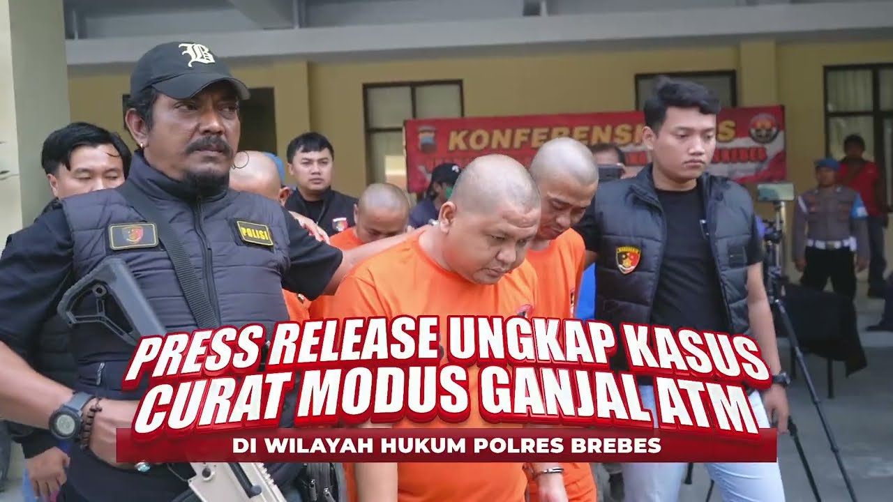 Empat Orang Kawanan Pencuri dengan Modus Ganjal Kartu ATM Dibekuk Polres Brebes