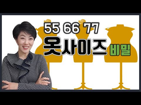 [책사이] 55.66.77 옷사이즈의 비밀