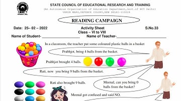 Activity Sheet 33 Class 6 to 8 Reading Campaign Maths WS 33 (25/2/22) Addition @KNOWLEDGEKINGDOMsolution