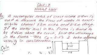 Unit:7 | Numerical | Notch and Weir | BE/Diploma Civil | Prashant YT | Hydraulic
