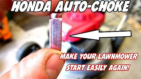 Make Your Lawnmower Start On The First Pull Again - Honda Auto-choke Repair - Video