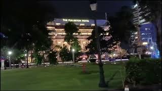 The Fullerton Hotel Singapore | Stunning Night View & City Lights