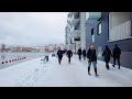 Walking in Stockholm: Hammarby Sjöstad - Winter Walk (4K)