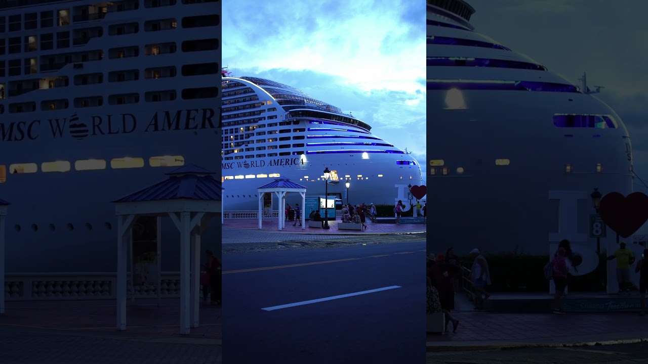 ⚓️MSC World America in Puerto Rico🇵🇷  #cruiseship #cruisetour #cruise