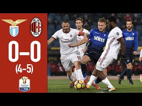 Highlights - Lazio 0-0 (4-5 pen) AC Milan - TIM Cup semifinal 2017/18