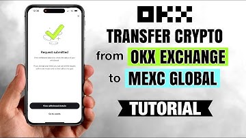 How to TRANSFER crypto from OKX Exchange to MEXC Global | App Tutorial