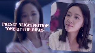 preset Alightmotion trend tiktok | one of the girls - the weeknd
