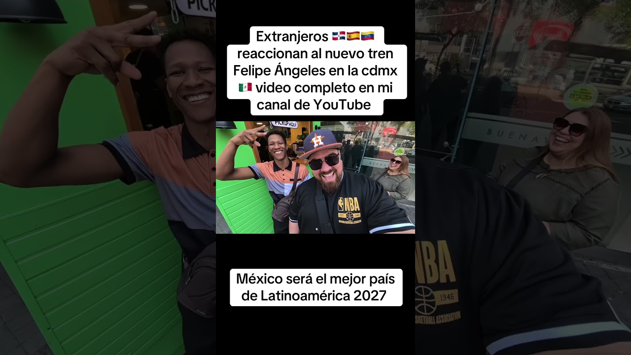 Extranjeros reacciona al nuevo tren Felipe Ángeles en la Ciudad de México 🇲🇽 #aifa #viral #shorts