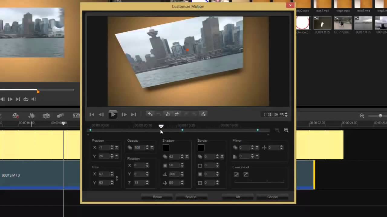 VideoStudio Pro X6の動画エフェクトを調整 YouTube
