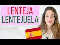 «LENTEJA» y «LENTEJUELA» en español | Cambiando sufijo cambia completamente el significado 🇪🇸
