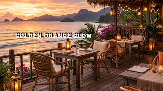 Golden Sunset Bossa Nova ☕ Cozy Coastal Views & Relaxing Ocean Ambience