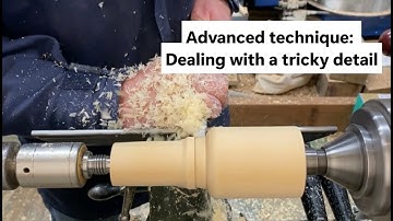 Advanced technique: Turning a tricky detail close to a bead