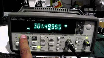 HP Agilent 53131A 255MHz (301.5 MHHz ch1, 322 MHz ch2) Frequency Counter opt 001,010