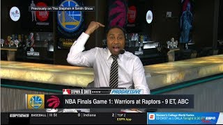 ESPN FIRST TAKE | Stephen A. Smith NBA Finals Game 1:Warriors at Raptors