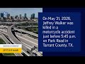Jeffrey Walker Killed in Motorcycle Accident on Park Road in Tarrant County