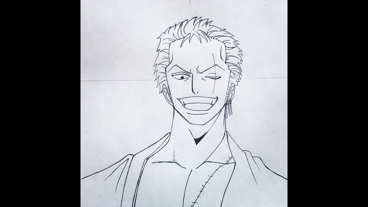 How to draw Roronoa Zoro (One Piece) - YouTube