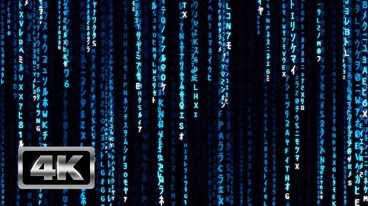 Blue Matrix Code Rain - 1 Hour Matrix Theme TV Screensaver and Live Wallpaper 4K