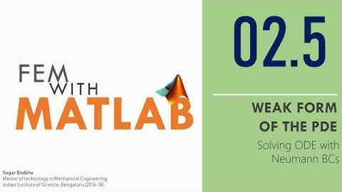 2.5 FEM With MATLAB: Handling Neumann Boundary conditions in Galerkin