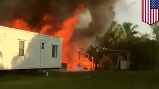 Lake Worth trailer park plane crash: at least three people killed, death toll may rise - TomoNews