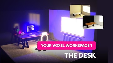 Create your workspace in 3D part 1 - Magica Voxel Tutorial