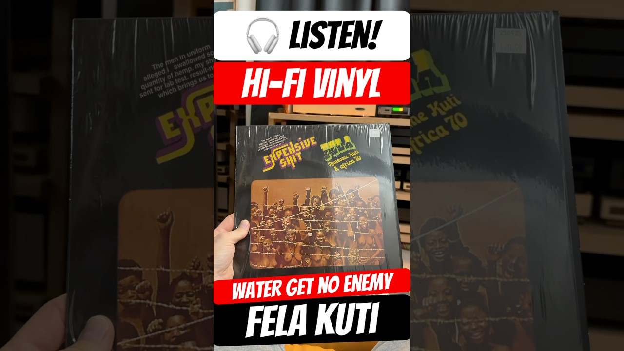 Fela: Water Get No Enemy on vinyl record 🎶 #vinylrecords