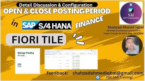 Open & Close Posting Period in SAP | Manage Posting Period in FIORI APP| Posting Period Variant