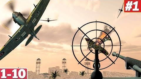 Anti Aircraft 3D Gameplay Walkthrough Level 1-10 Mission iOS Android Noob vs Hack