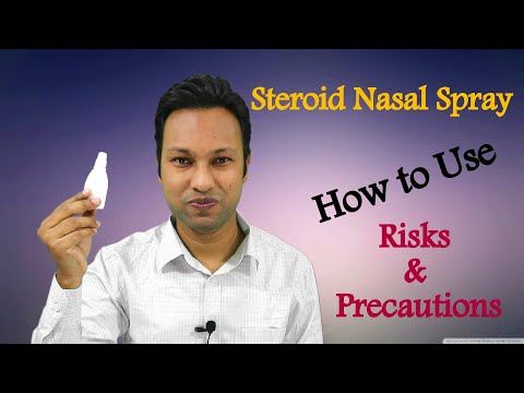 Steroid Nasal Spray। How to Use। Risks and Precautions