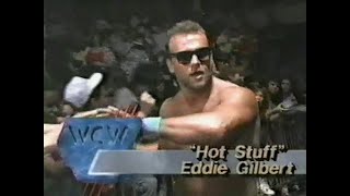 Eddie Gilbert vs Jimmy Garvin   Saturday Night March 31st, 1990