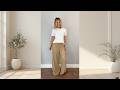 One White Tee, Three Trousers and a Camel Blazer That Changes Everything #springfashion #outfitideas