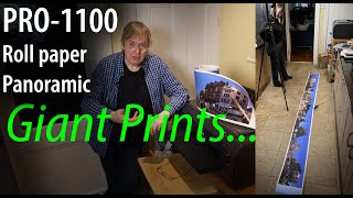 Printing a HUGE 10 foot [3m] panoramic photo print on the Canon PRO-1100 17' width printer