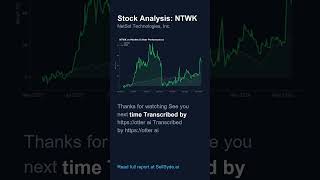🚨 NetSol Technologies, Inc. ($NTWK) Stock Analysis! Read the full report at SellSyde.ai 📈 #NTWK #sto