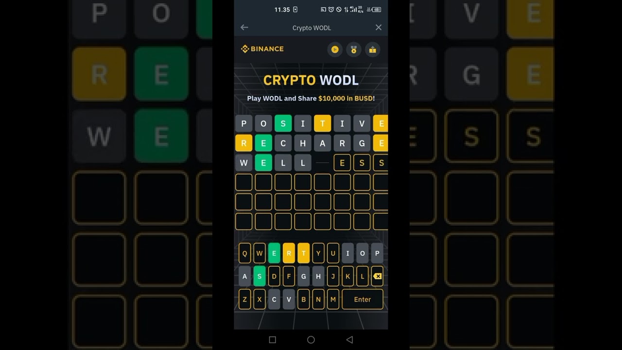 New binance crypto wodl complete answers BUSD || Binance crypto wodl 8 letters answer Eco Friendly